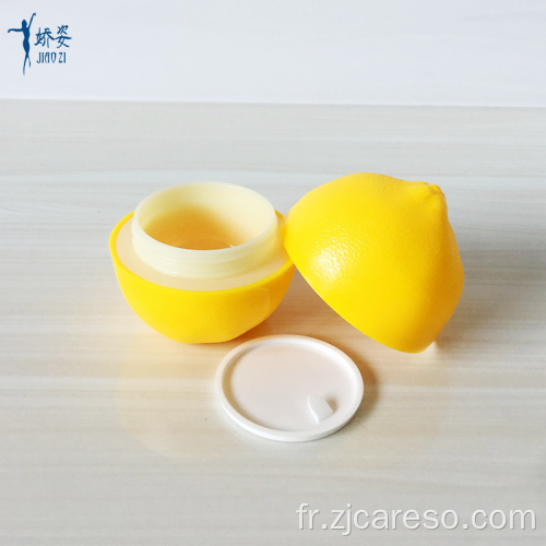 Pot de crème pour bébé en forme de citron Forme de fruit